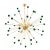 Contemporary Green “Star” Murano Glass Sputnik Chandelier For Sale