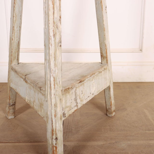 French Original Painted Sculpture Stand For Sale - Image 4 of 8