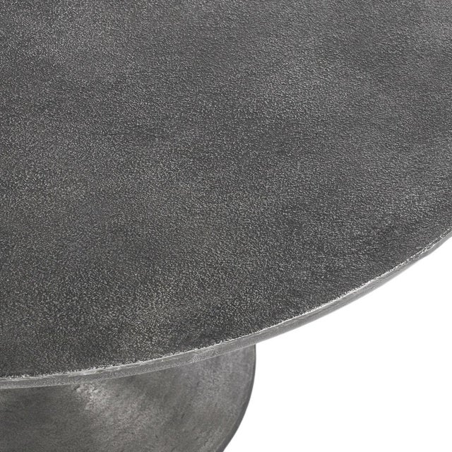 Gunmetal Round Dining Table 48" For Sale - Image 11 of 11