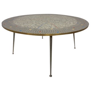 Large Ceramic Mosaic Coffee Table by Berthold Müller, Germany, 1950s For Sale