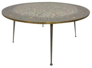 Large Ceramic Mosaic Coffee Table by Berthold Müller, Germany, 1950s