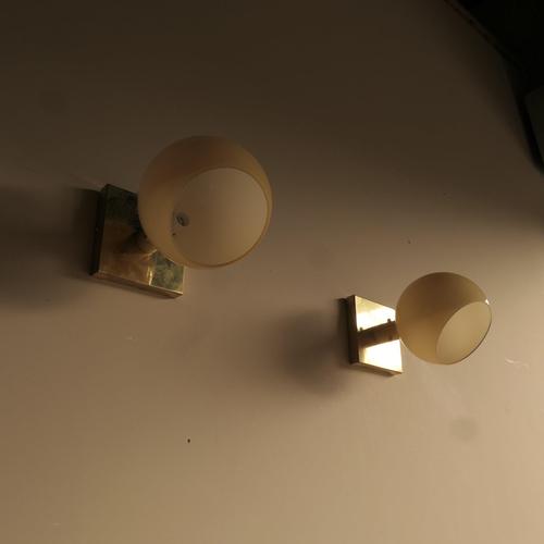 Glass Wall Sconces, Set of 2 For Sale - Image 4 of 13