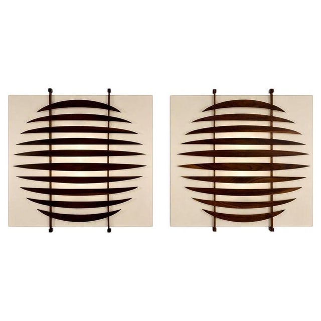 Mid-Century Modern Light Panels, Italy, 1960s, Set of 2 For Sale - Image 9 of 9