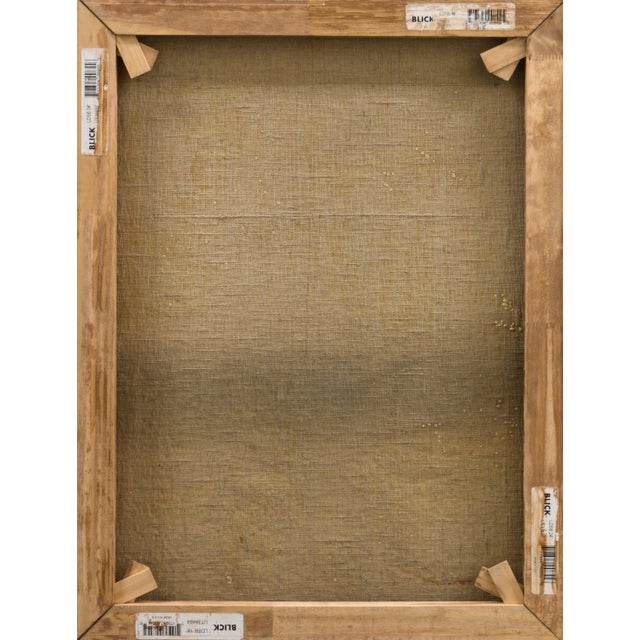 Sky Blue 'The Old Wharf', American School Marine Figural, Circa 1925, Nautical Oil, Industrial Harbor For Sale - Image 8 of 9