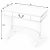 Spritely Home Accent Furniture Alta Writing Desk, White For Sale - Image 4 of 10