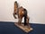 American Antique American Folk Art Composition Plaster Horse With Leather Saddle & Horsehair Tail For Sale - Image 3 of 11