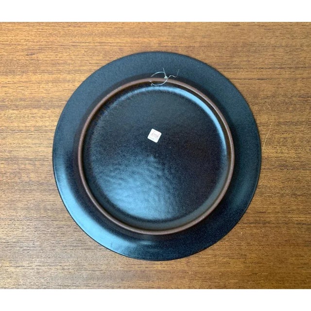 Vintage German Ceramic Wall Plate with Ape and Newspaper Motif from Keramik Manufaktur Kupfermühle, 1970s For Sale - Image 8 of 12