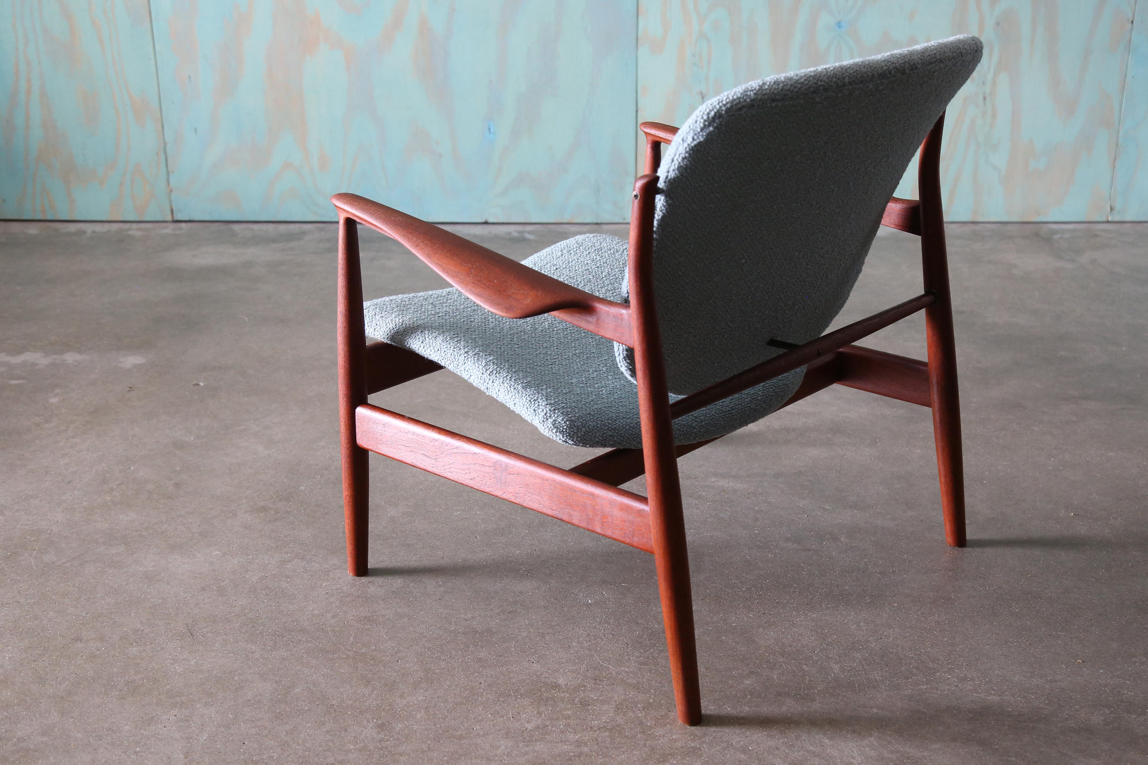 遊  冬号　No.5　1973年 ❺ 1950s Early Teak France Lounge Chair No. 136 Designed by Finn Juhl