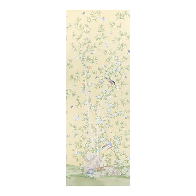 Schumacher X Miles Redd Brighton Pavilion Panel in Yellow For Sale