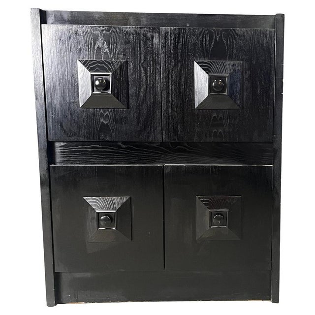 Black Brutalist Bar Cabinet, 1970s For Sale - Image 12 of 12