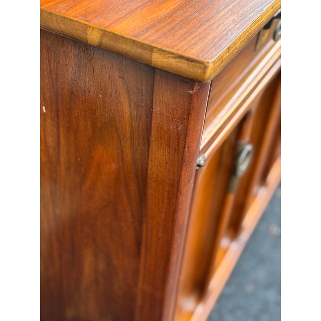 Brown Mid 20th Century Modern Walnut Dresser by Detroit Furniture For Sale - Image 8 of 12