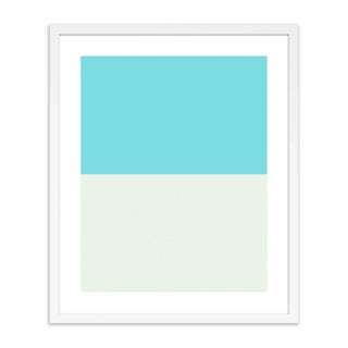Color Studies, Blue/Cloud by Pencil & Paper in White Frame, Small Art Print For Sale