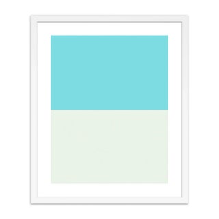 Color Studies, Blue/Cloud by Pencil & Paper in White Frame, Small Art Print For Sale