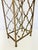 1960s Vintage Hollywood Regency Gold Metal Quatrefoil Wine Rack For Sale - Image 5 of 11