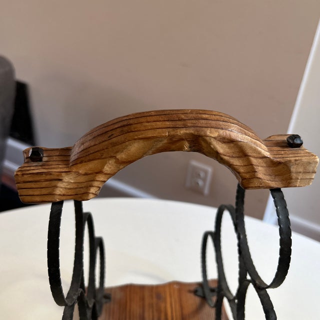 Brutalist Vintage Spanish Brutalist Wine Holder For Sale - Image 3 of 8