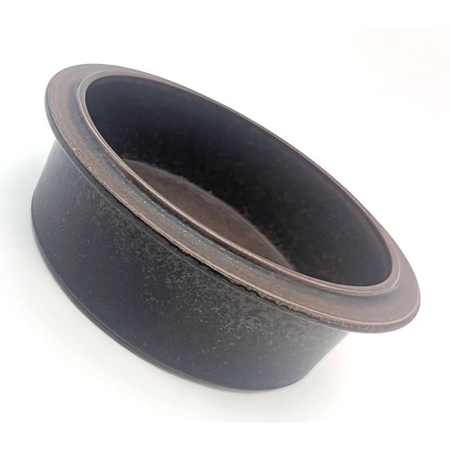 1970s Ulla Procopé Arabia Finland "Ruska" Vegetable and Side Dish Serving Bowl For Sale In Miami - Image 6 of 10