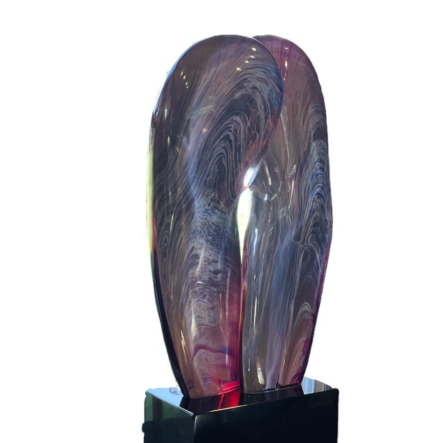 Dino Rosin “Simbosi” Calcedonia Abstract Multicolor Glass Sculpture For Sale - Image 12 of 18