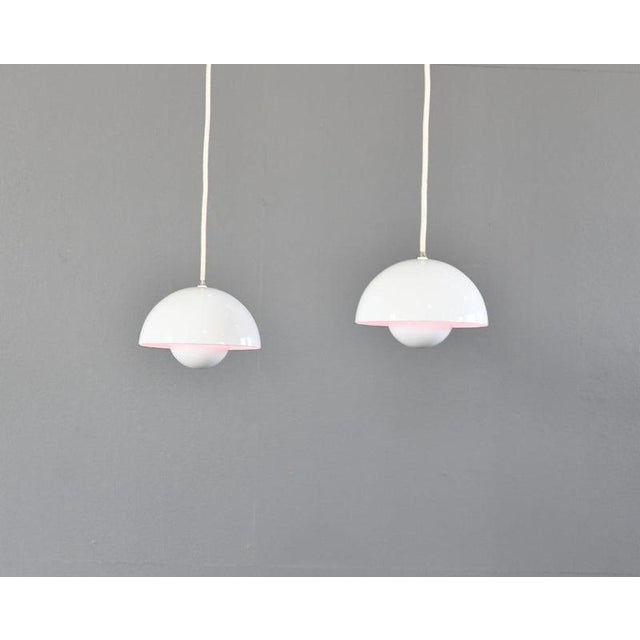 1920s Flowerpot VP1 Pendant Lights from Verner Panton 1960s, Set of 2 For Sale - Image 5 of 6