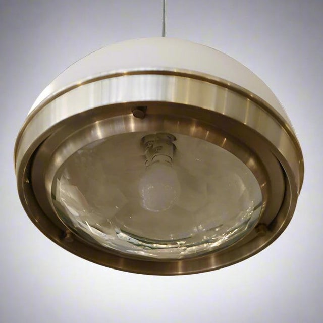 Pia Guidetti Crippa Modernist Pendant Light for Lumi , Italy 1960's For Sale - Image 4 of 5