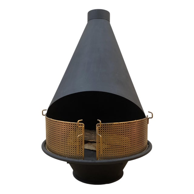 Open Fireplace in Iron, 1970s For Sale