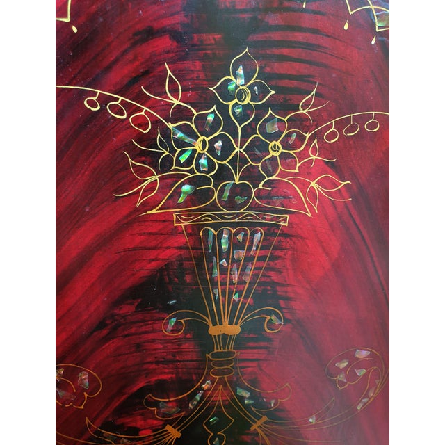 Set of Headboards in Iron and Sheet Metal Painted in Rosewood Colour, 1920s-1930s For Sale - Image 10 of 15