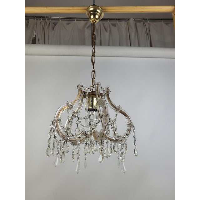 Metal Vintage Chandelier in Metal, 1960s For Sale - Image 7 of 10