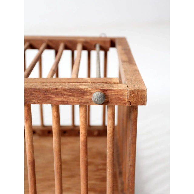 Vintage Wooden Farm Crate For Sale - Image 9 of 11