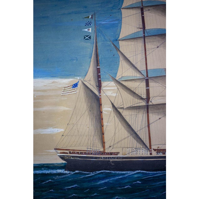19th Century Gouache Figuring a Marine by Raphaël Rispoli For Sale - Image 6 of 12