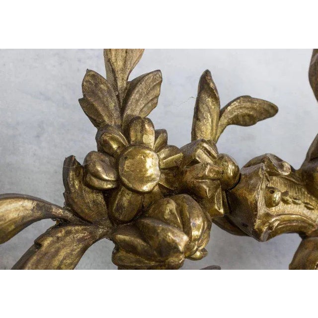 Large 19th Century French Baroque Style Carved Giltwood Beveled Mirror For Sale - Image 9 of 11