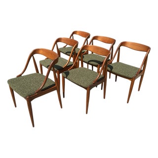 Danish Teak Dining Chairs by Johannes Andersen for Uldum Møbelfabrik, Set of 6 For Sale