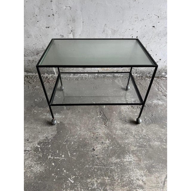 Bar Table in Metal and Glass by Herbert Hirche, 1960 For Sale - Image 8 of 8