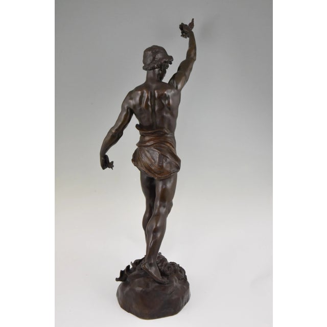 Metal Marcel Debut, Sculpture of Aladdin and the Magic Lamp, Bronze For Sale - Image 7 of 12