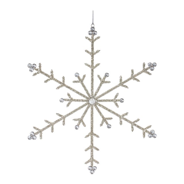 Transform your holiday decor with the elegance of our Jeweled Metal Snowflake Ornaments. This stunning collection of...