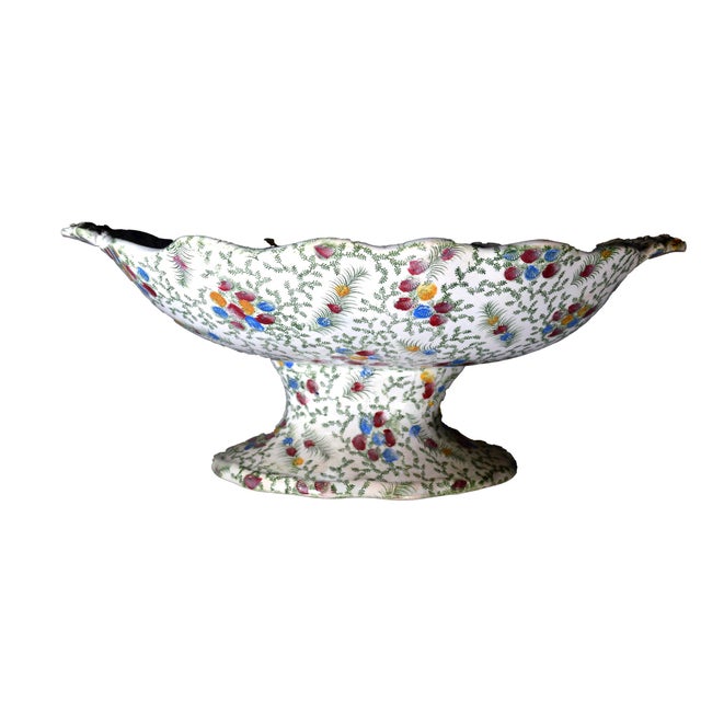 Old Hall Earthenware ‘Shell’ Pattern Tazza or Comport, Polychrome Circa 1861–1886 Old Hall Earthenware Co. Ltd., Hanley,...
