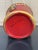 Red French Red & Gold Tole Cachepot With Lion Head Handles and Pierced Gallery Rim For Sale - Image 8 of 8