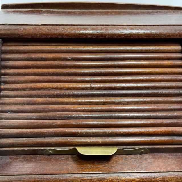 20th Century Wooden Roll Top Desk Organizer Chairish