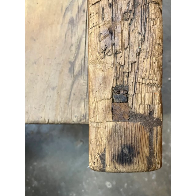 Wood Early 20th Century Antique Handmade Wooden Texas Chair For Sale - Image 7 of 7