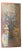 Vintage Hand-Carved Tree of Dreams Wood Barn Door Wall Panel With Peacock & Sunflower 84x36 For Sale