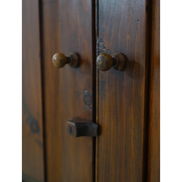 Stephen Von Hohen Pine Corner Cupboard Cabinet For Sale - Image 11 of 13