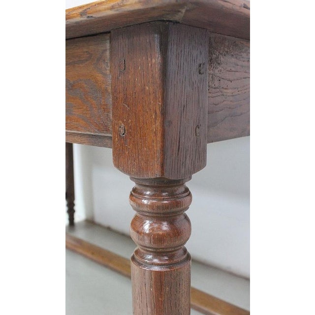 Rectangular Table in Golden Oak, 1800s For Sale - Image 12 of 18