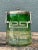 This vintage green glass and metal ice bucket brings mid-century function and sculptural detail to a well-appointed bar or...