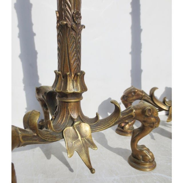 Neoclassical French Empire Neo-Classical Candlesticks - A Pair of 2 For Sale - Image 3 of 16