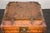 Qing Dynasty Square Box with Brass Lock and Distressed Lacquer Interior For Sale - Image 9 of 12