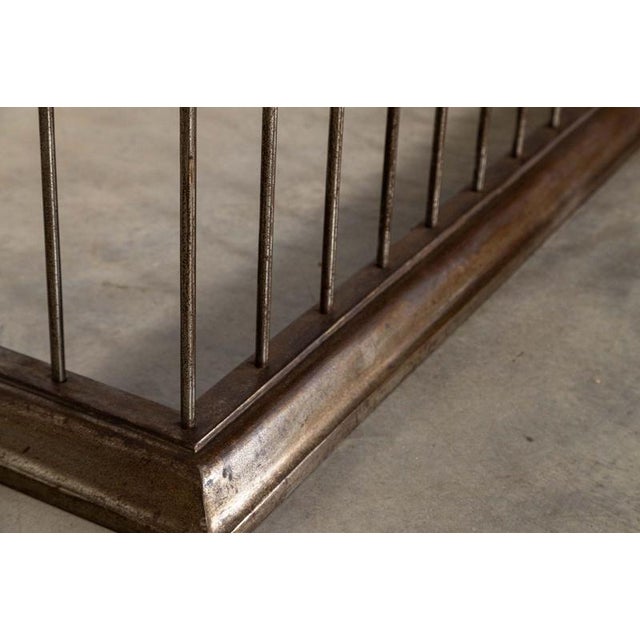Large 19th Century English Iron and Brass Club Fender, 1890 For Sale - Image 15 of 16