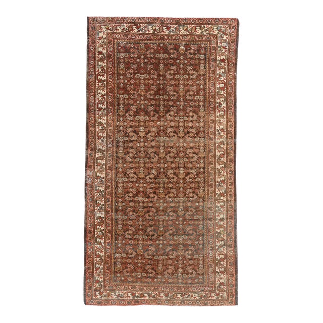 Antique Persian Mahal Gallery Rug - 05'03 X 09'11 For Sale