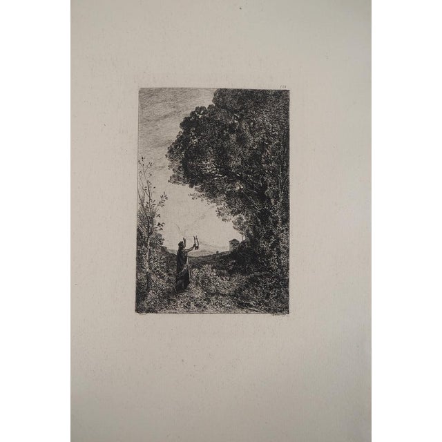 After JB Camille Corot, Orpheus, Engraving, 1873 For Sale - Image 7 of 7