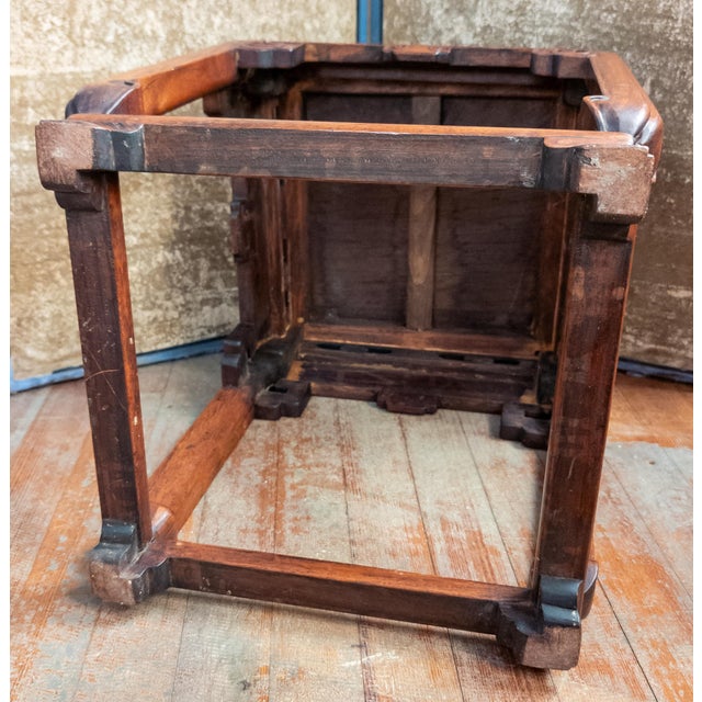 20th Century Rosewood Chinese Fand Deng Side Table or Stool For Sale - Image 14 of 16