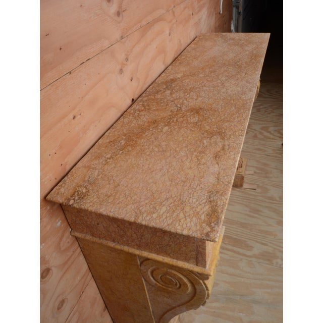 19th Century Antique Empire Style Trets Marble Mantel For Sale - Image 15 of 15