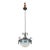 Mid 20th Century Restored Spanish Revival Wrought Iron Opalescent Glass Pendant Light For Sale