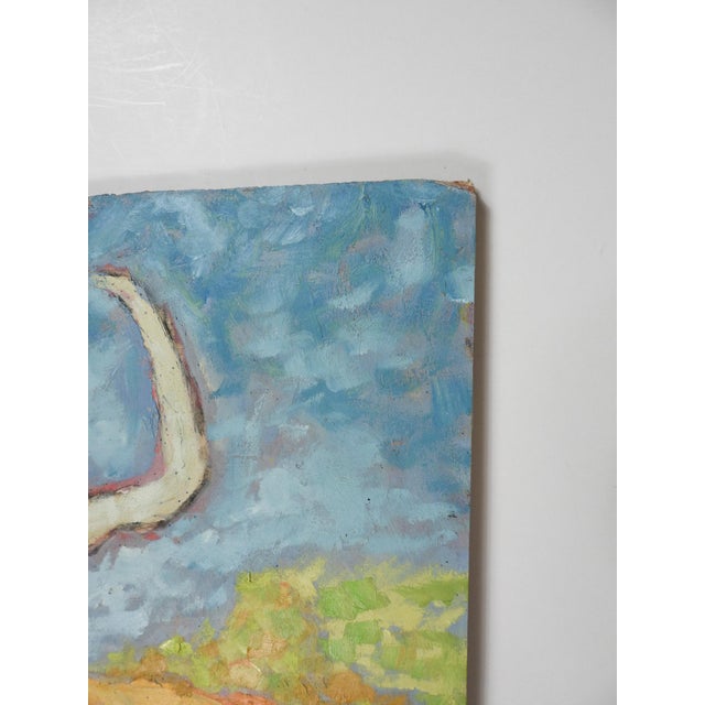 Contemporary Expressionist White Tree Landscape Painting For Sale - Image 4 of 7